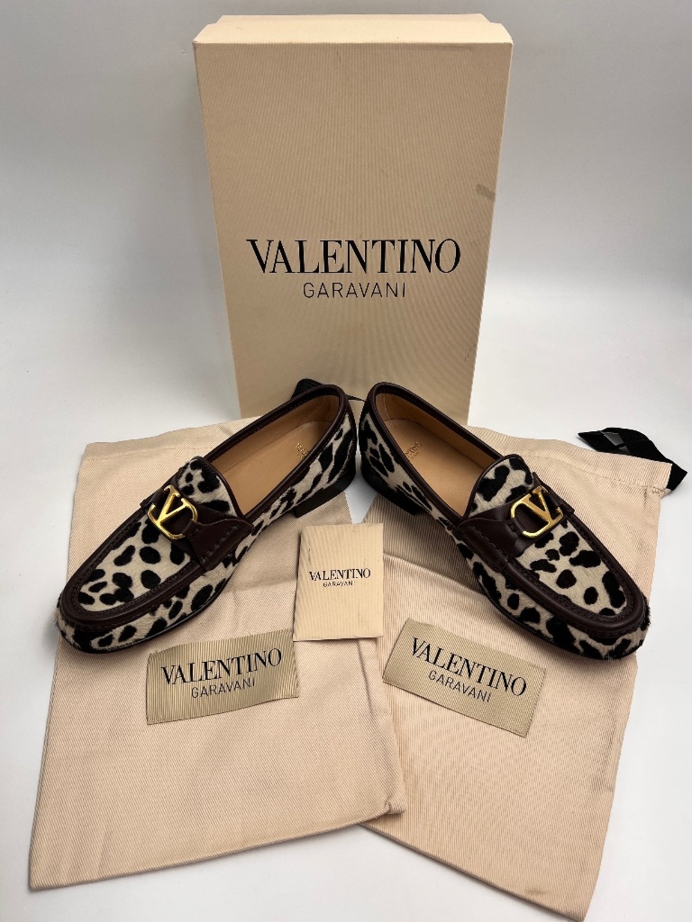 Valentino Garavani VLogo Moess Calf Hair Loafer